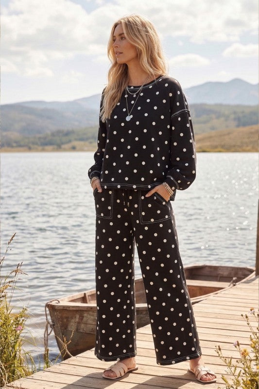 Polka Dot Pants Set