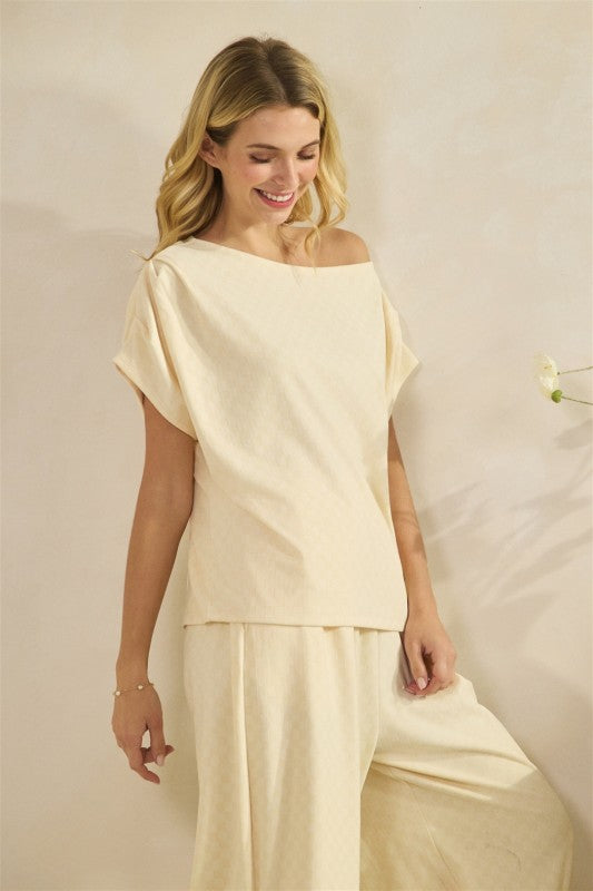 Checkered French Terry Set