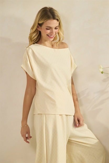 Checkered French Terry Set