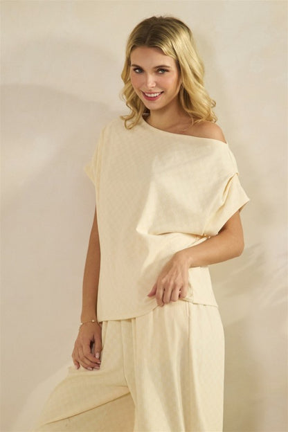 Checkered French Terry Set