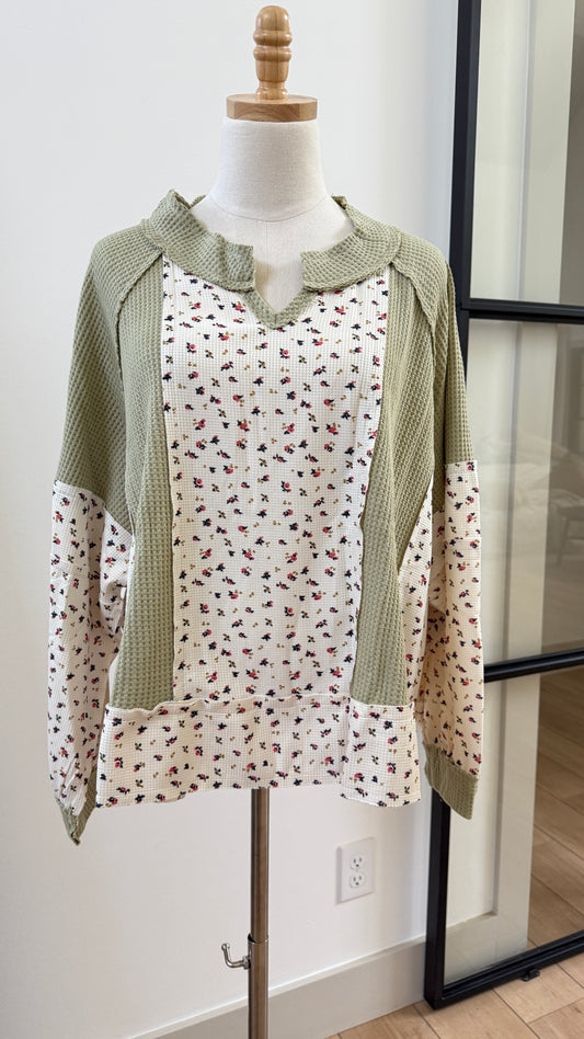 POL Olive Multi Top
