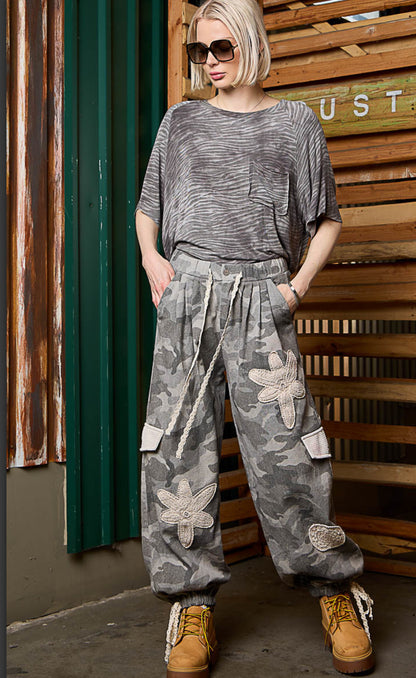 POL Grey Camo Pants
