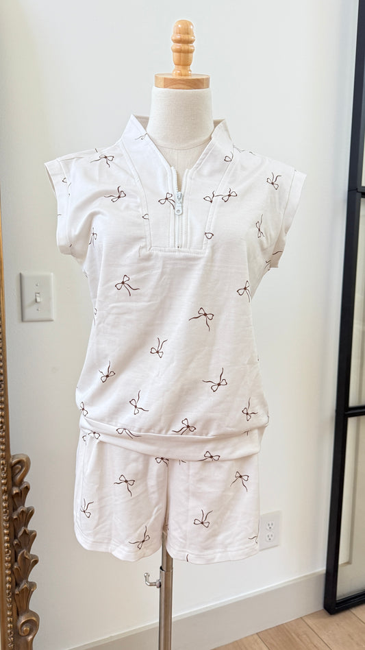 Bow Short Set