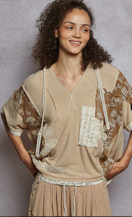 POL V-Neck Hoodie WB