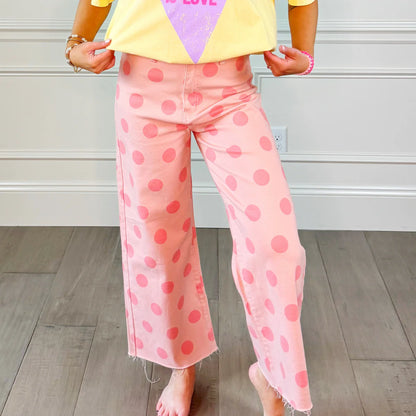 Polka Dot Denim