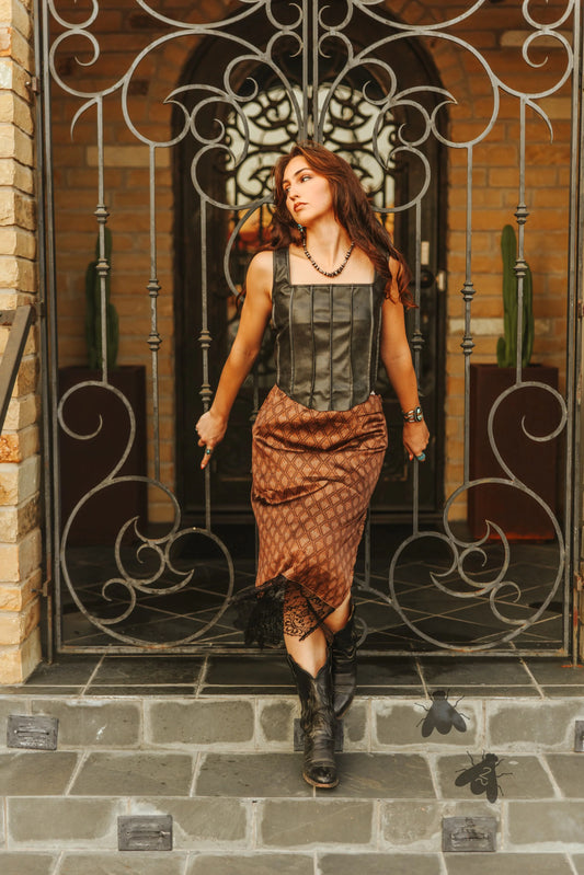 Bandara Skirt-Chocolate