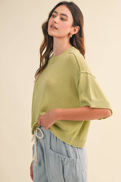 Knit Mockneck Sweater
