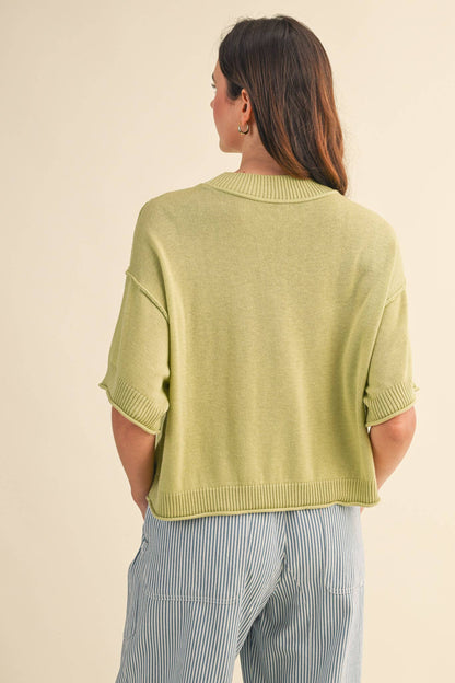 Knit Mockneck Sweater