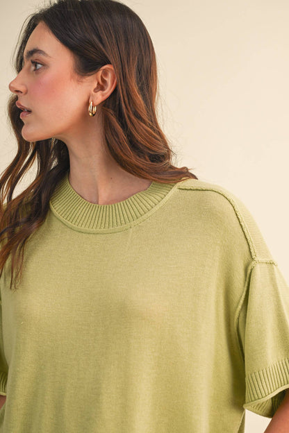 Knit Mockneck Sweater
