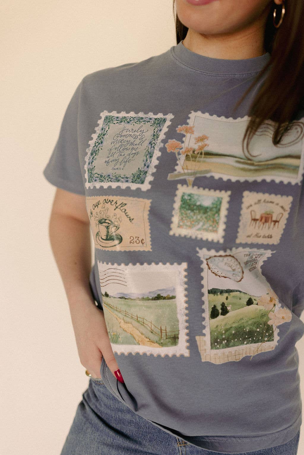 Psalm 23 Stamp Graphic Tee