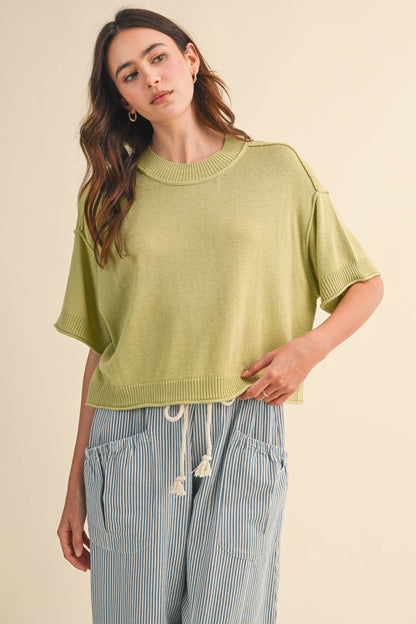 Knit Mockneck Sweater