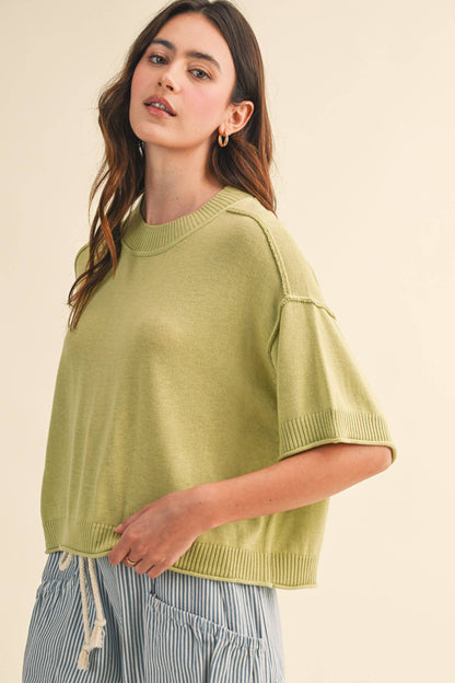 Knit Mockneck Sweater