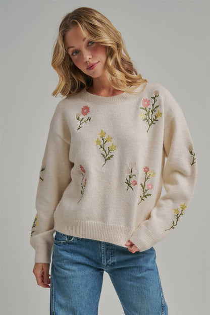 Floral Embroidered Sw