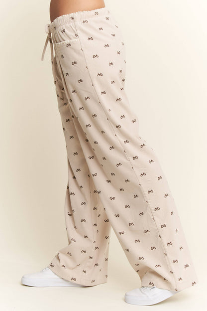 Corduroy Bow Pants