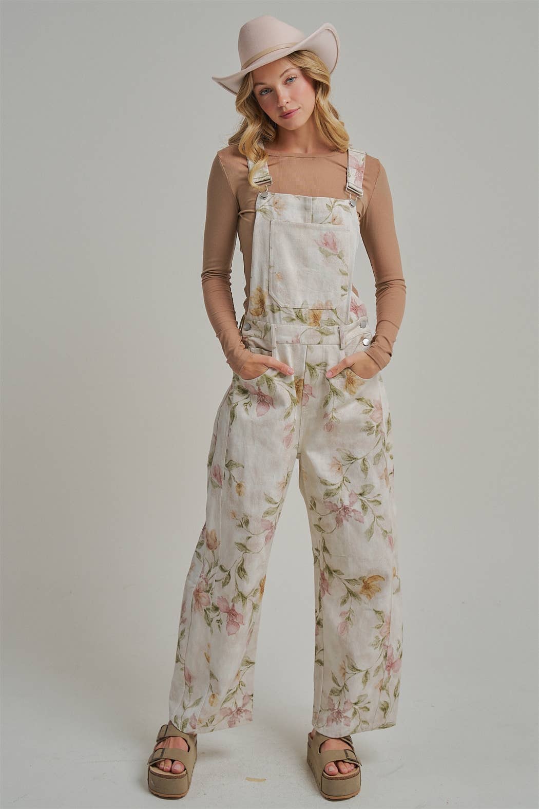 Vintage Floral Overall