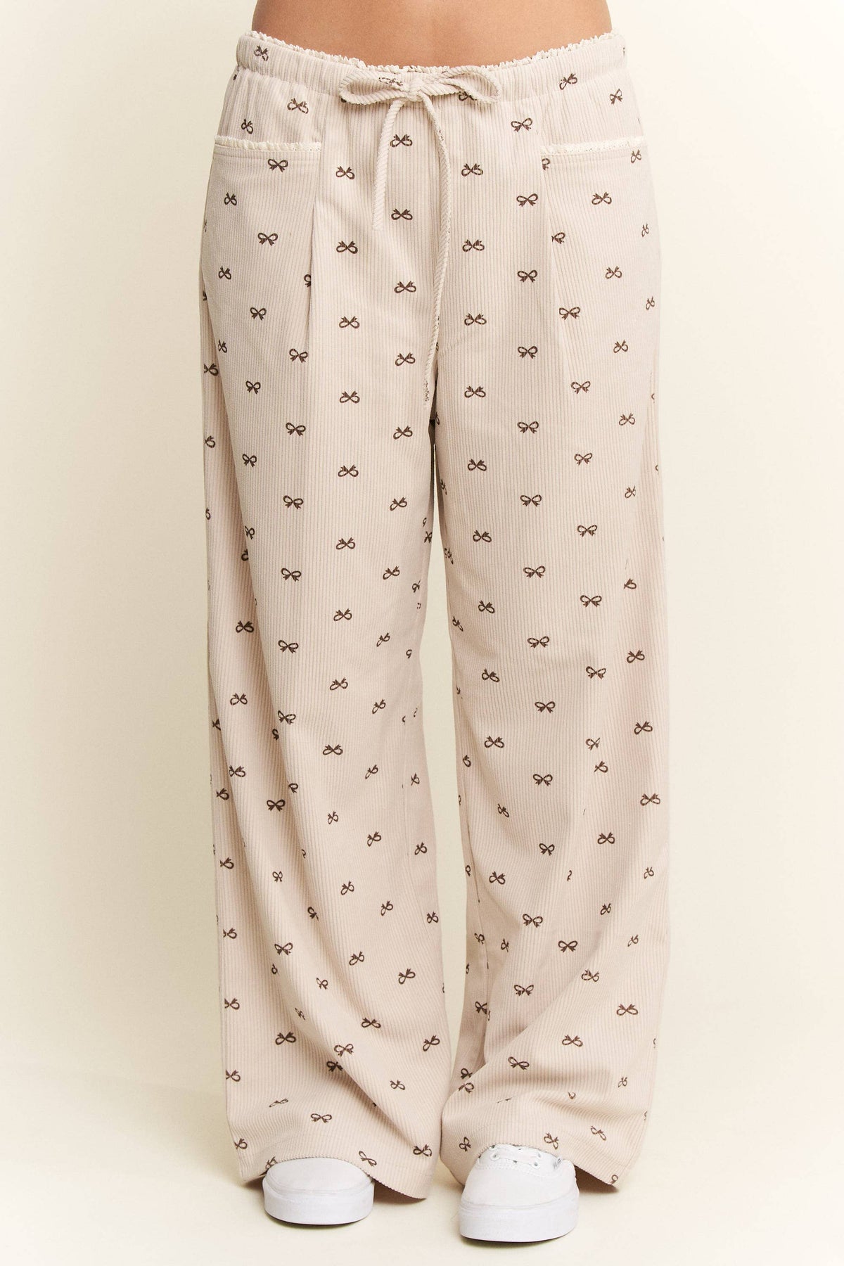 Corduroy Bow Pants
