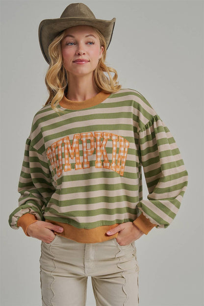 Striped Pumpkin Shirt