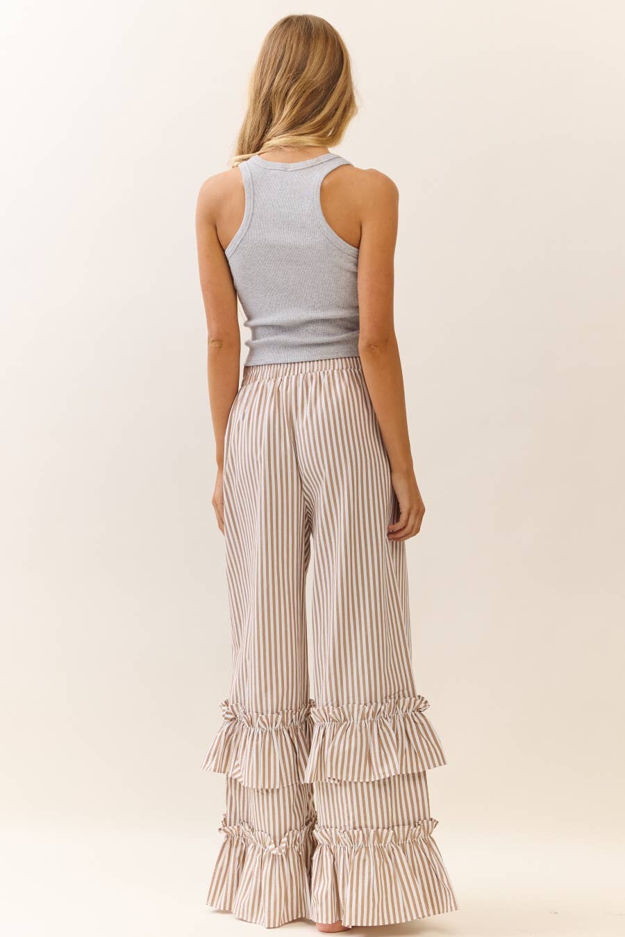 Striped Pull-on Pants