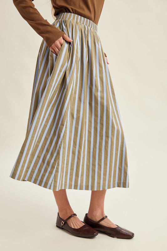 Wide Stripe Midi