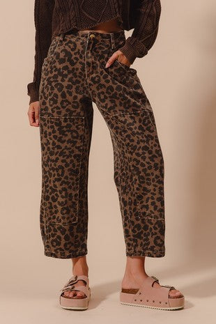 Leopard MR Wide Pants