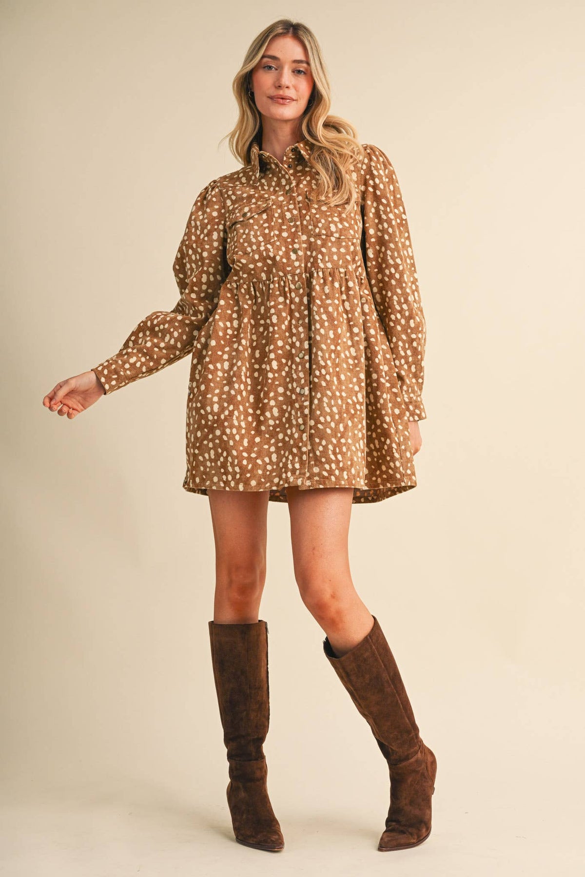 Fawn Print Dress