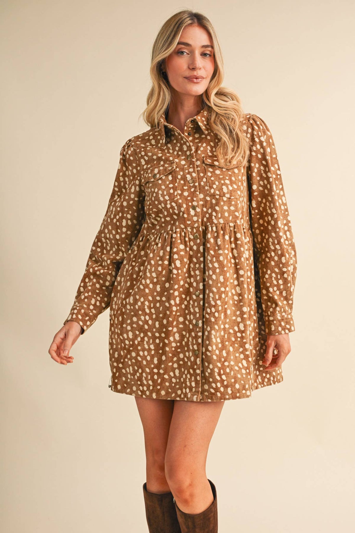 Fawn Print Dress