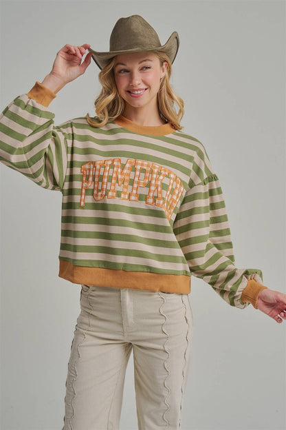 Striped Pumpkin Shirt
