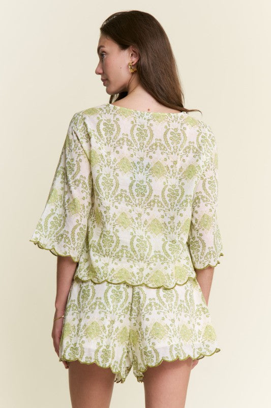 Multi Print Short Set