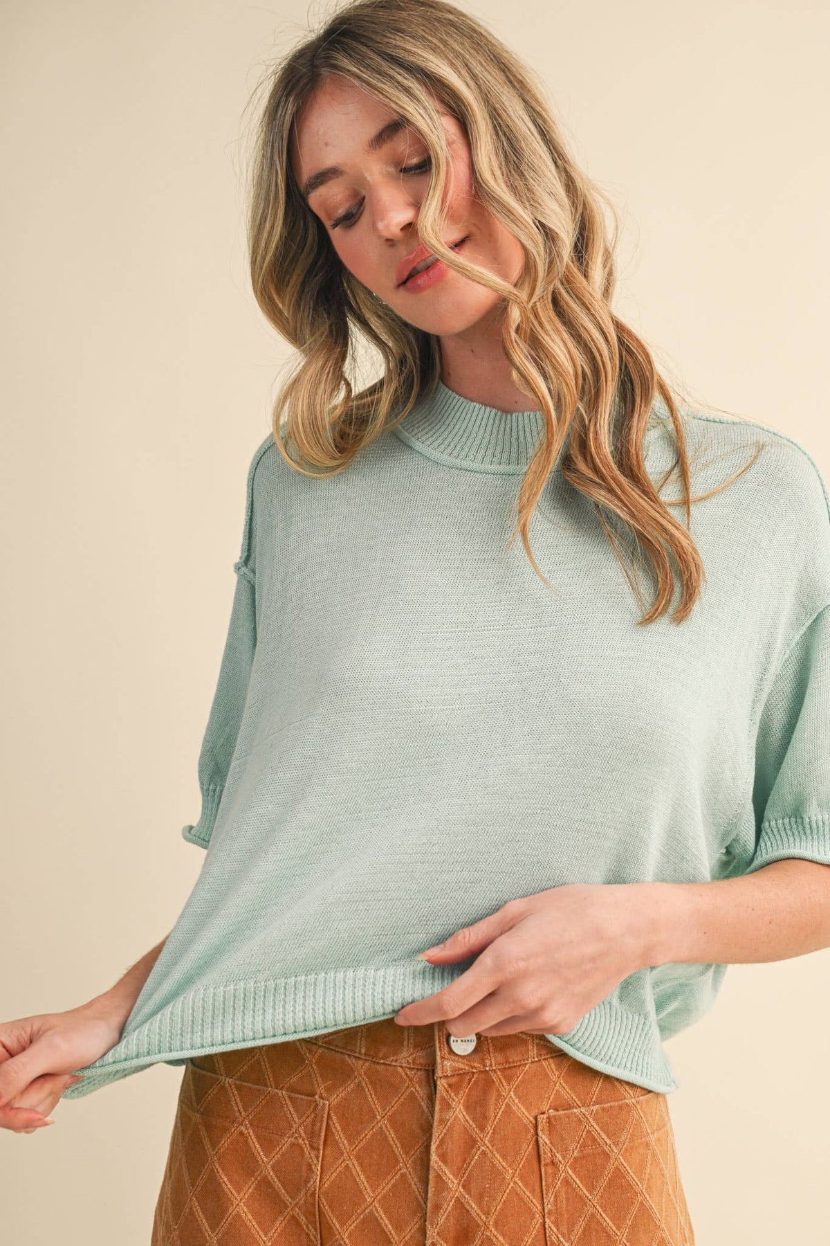 Knit Mockneck Sweater