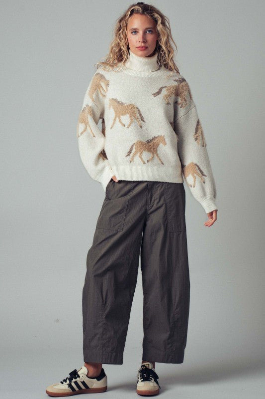 Galloping Horse Knit Sweater