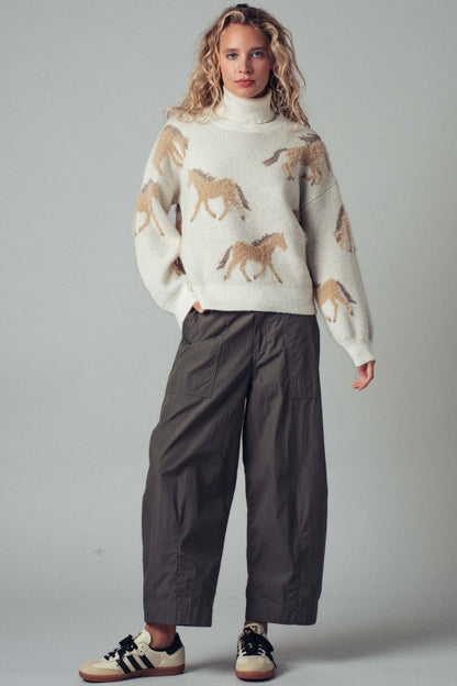 Galloping Horse Knit Sweater