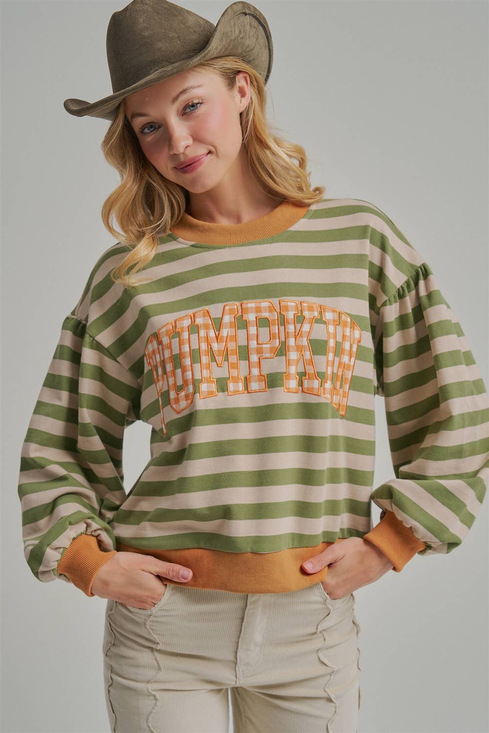 Striped Pumpkin Shirt