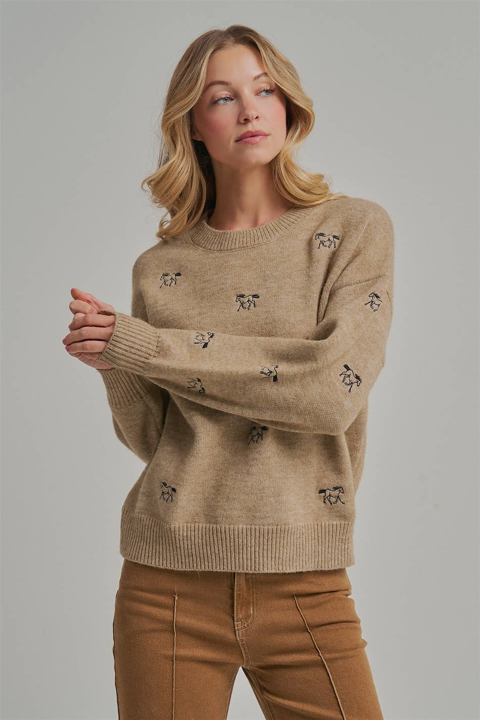 Horse Embroidered T