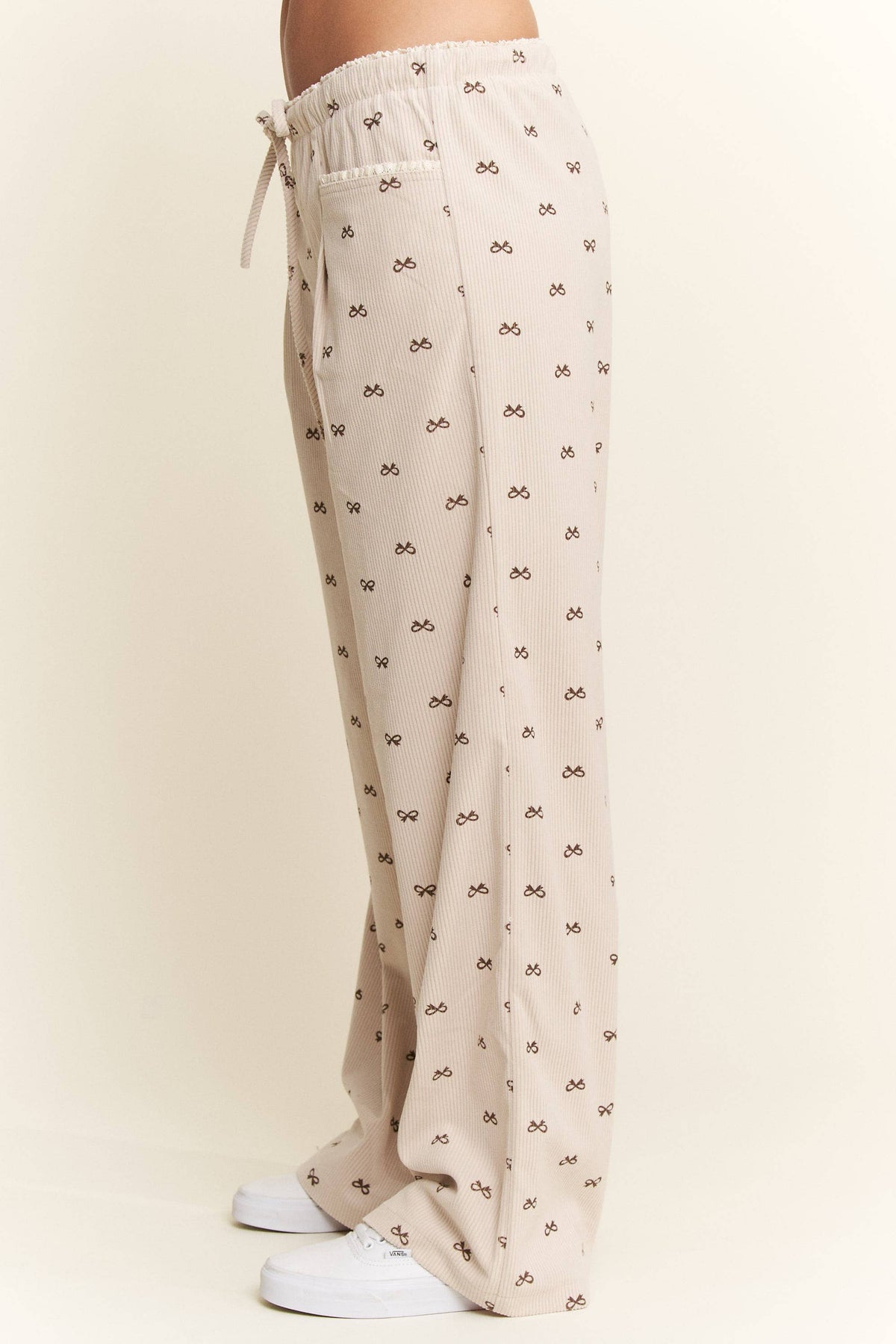 Corduroy Bow Pants