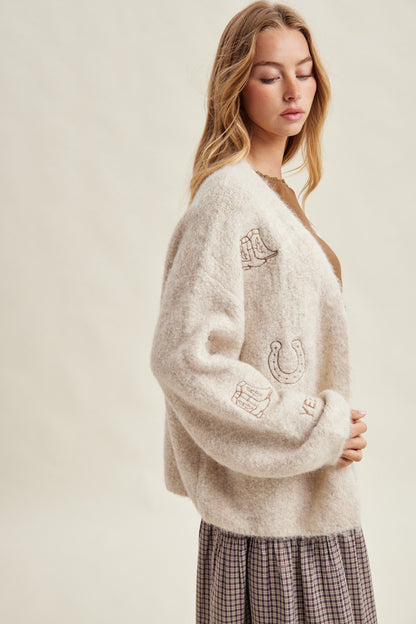 Embroidered Cardi