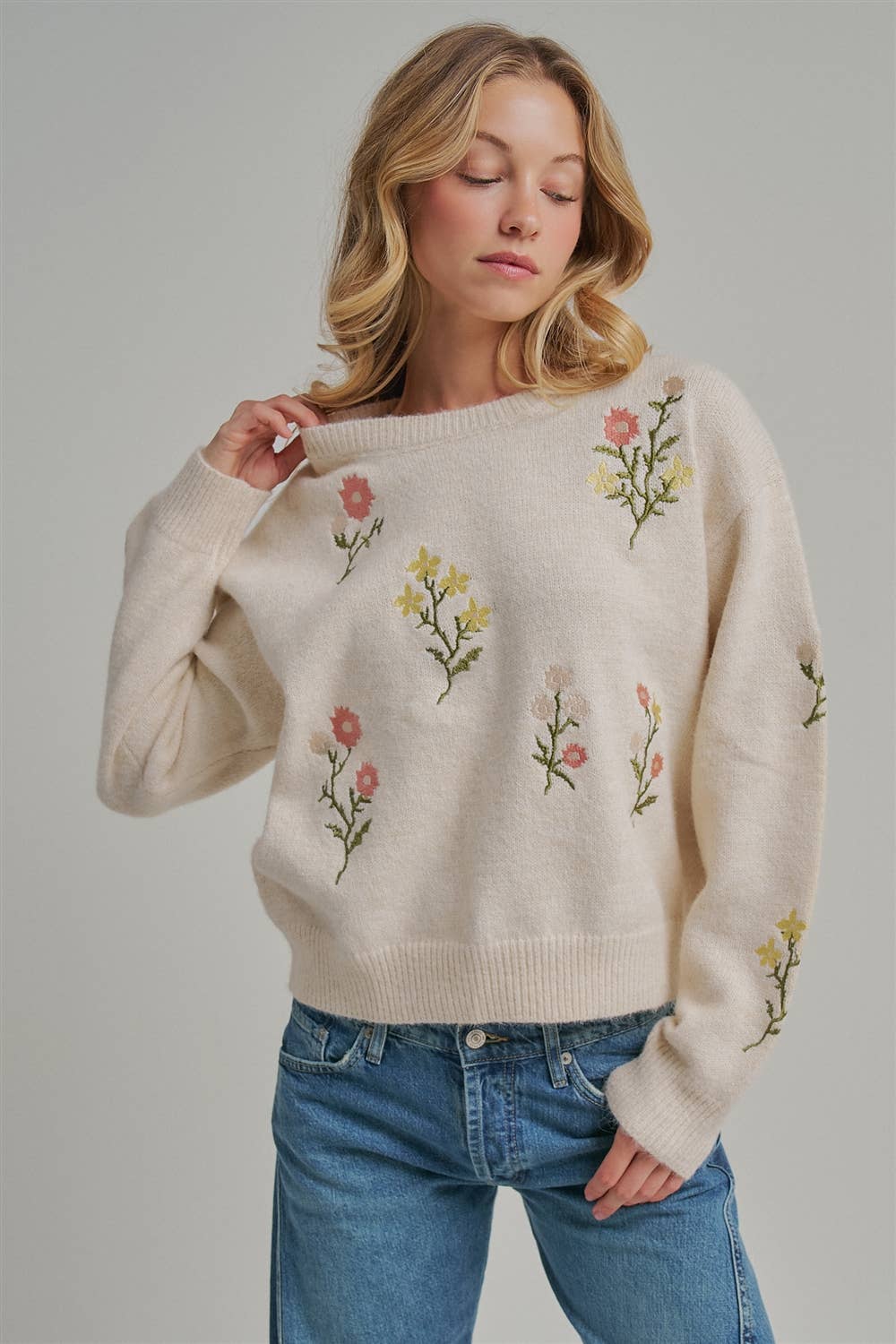 Floral Embroidered Sw