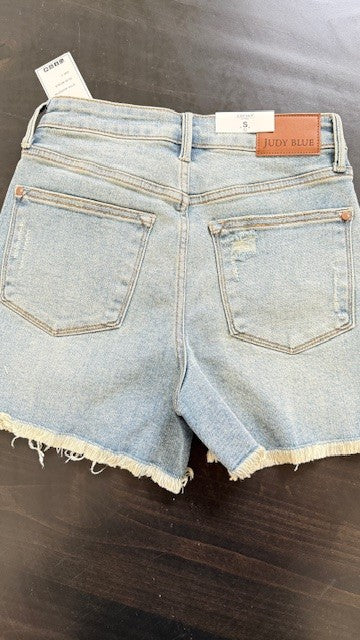 Judy Blue Vintage Wash Fly Stitch Detail & Destroy